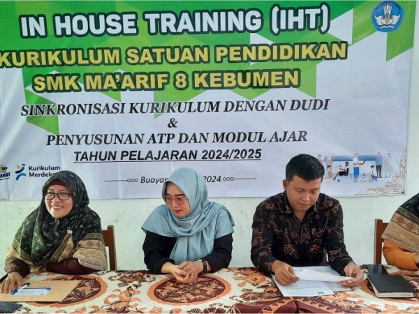 In House Training (IHT) di SMK Ma’arif 8 Kebumen T.P 2024-2025